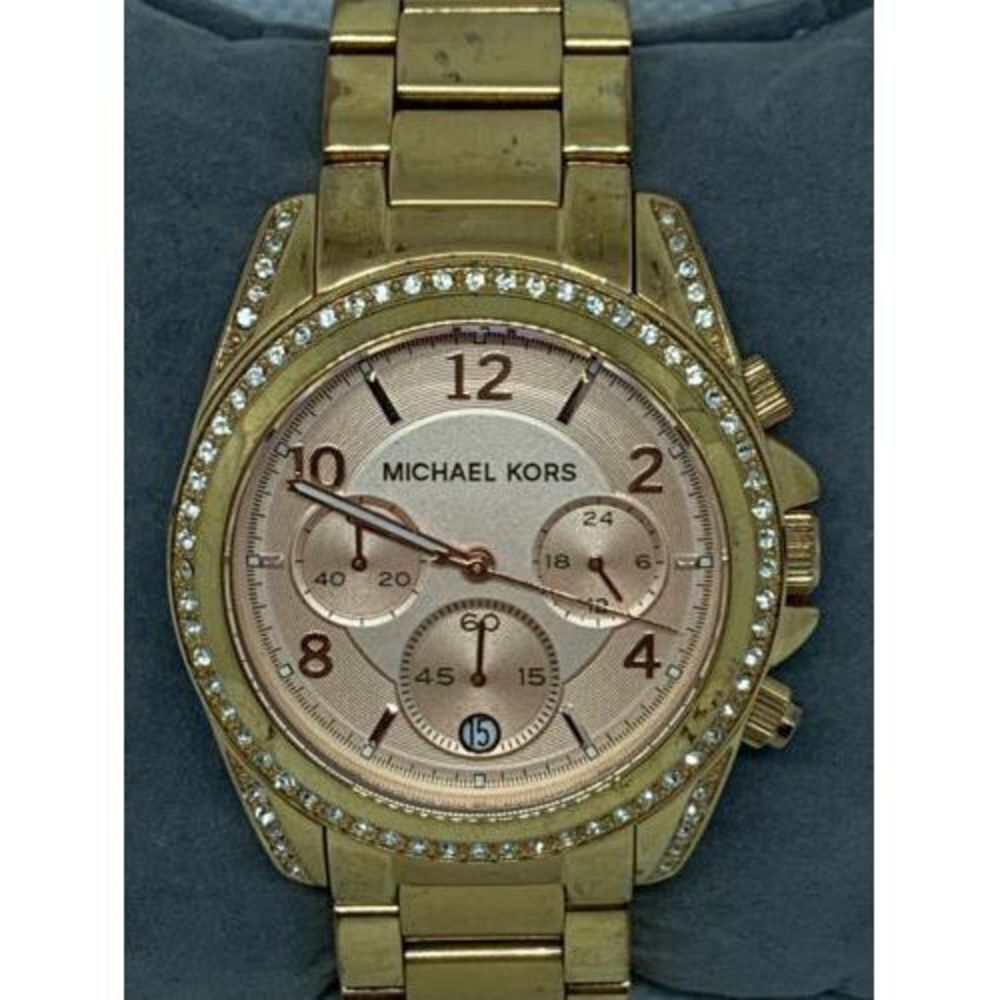 Michael Kors MK5263 Women's Watch Chronograph Rose Gold Stainless Steel B828
